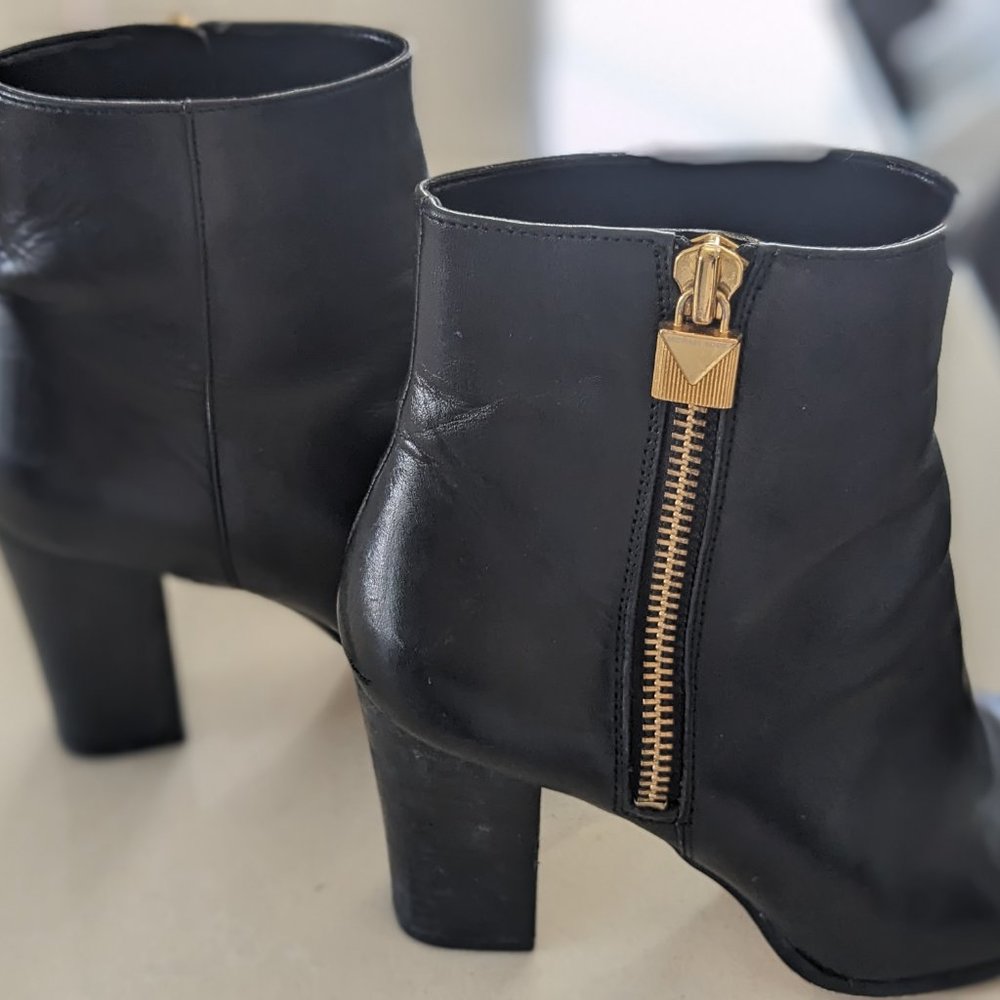 Michael Kors Black Leather Boots - Picture 5 of 15
